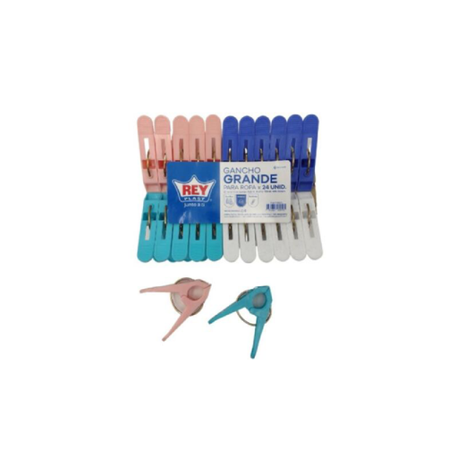 [15010328] SET GANCHO PLAS P/ROPA GDE 24 UN REYPLAST GNX003000