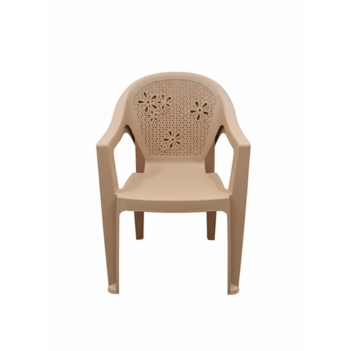 [15009241] SILLON PLAS MAJESTIC RESP FLOR C/B BEIGE MEGA 2087-G00