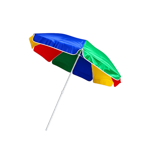 [2466] SOMBRILLA PLAYERA 1.70 MT MULTICOLOR
