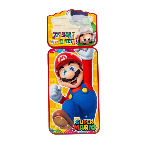 [15010066] TARJETA CUMPLEAÑOS MARIO BROS PEQ 10 UN SERMEL