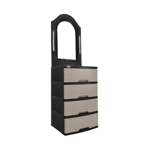 [31953] TOCADOR PLAS RATAN 4GAV ESP BEI C/LUZ/ENCH GLAMOUR SANCHIA