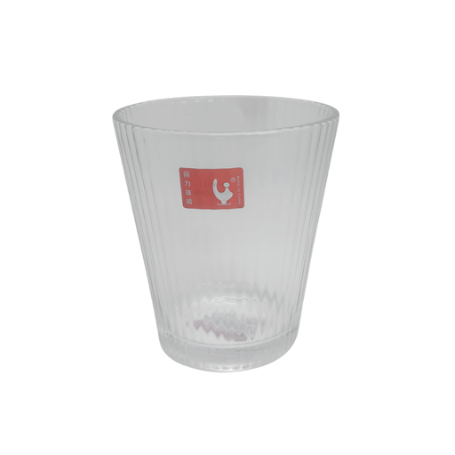 [15009271] VASO VID 325 ML TRANS CONICO PLISADO GIGI Y6010