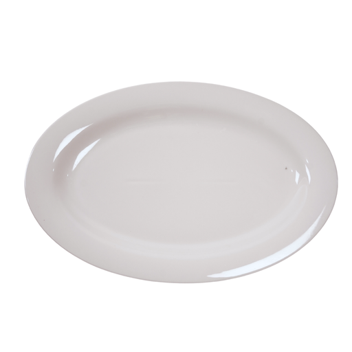 [15010824] PLATO CERA OVAL 12.75X8.75" BL GIGI-35