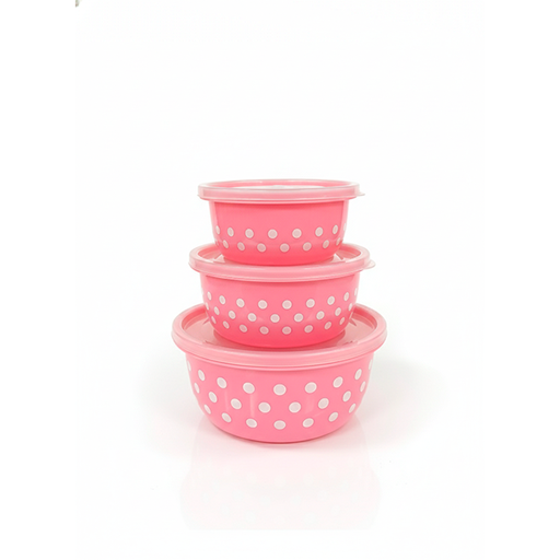 [15010889] SET 3 DEPOSITOS PLAS C/T DECO PUNTOS KM-5140A