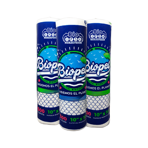 [7771] POLIPEL ROLLO 500 PLIEGOS 10X10" BIODEG MED BIOPEL