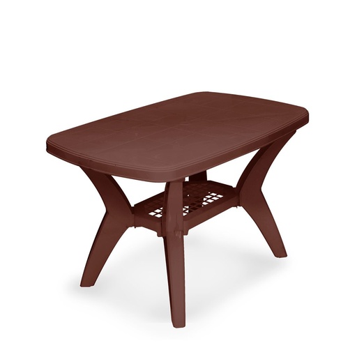 [15011212] MESA PLAS RECT FUERTE 115X72.5X72.3 CM CHOCO PREM GUATEPLAST AR011600-PCH-0