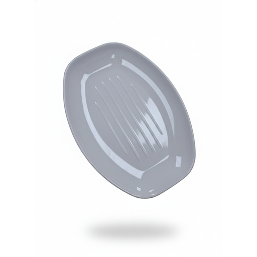 [15011192] PLATO MELA OVAL 11X7.75" PUNTA RECT LIN/CENTRO BL MORENA P4011