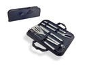 SET UTENSILIOS ACER/PLAS P/BARBACOA 38X12 CM LISOS PLAT/NG BISTRO  741-37871