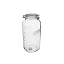 FRASCO VID 3000 ML C/T DIS LETRA TRANS/PLAT LIFE ART 752-00868