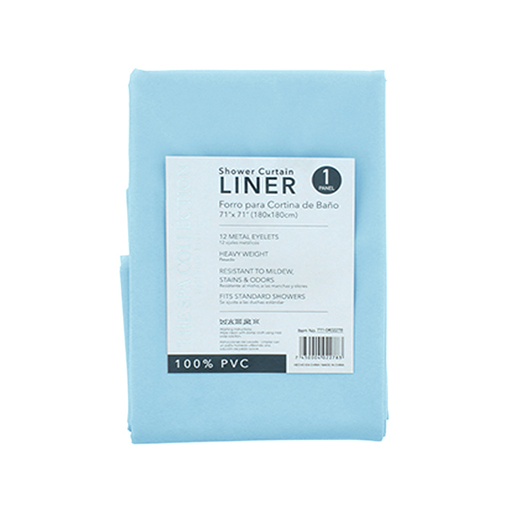 [15011609] CORTINA P/BAÑO PVC 180 CM LISA CEL THE SPA COLLECTION 711-0402276