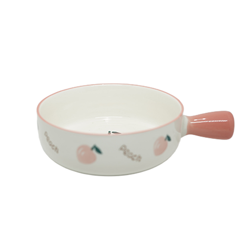 [15011893] PLATO CERA 6" HONDO RED DECO VACA C/MANGO GIGI #1