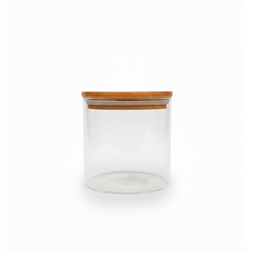 [15012256] DEPOSITO VID 800 ML CUAD TAPA PRES MAD CAJ GIGI